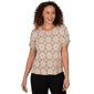Womens Emaline Verde Grove Ii Printed Short Scrunched Sleeve Sco - image 1