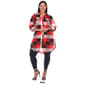 Plus Size White Mark Long Sleeve Roll Cuff Plaid Shirt Dress - image 6