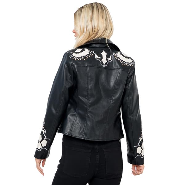 Juniors Stoosh Vegan Leather Moto Jacket