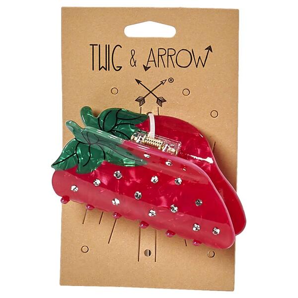 Womens Twig & Arrow Strawberry Claw Clip - image 