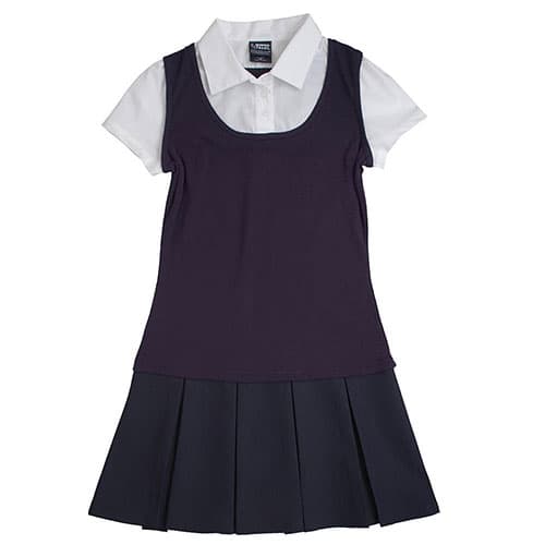 Girls &#40;7-16&#41; Rib Vest Layered Dress - image 