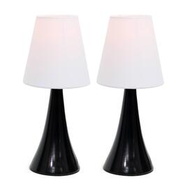 Simple Designs Valencia Mini Touch Table Lamp w/Shades - Set of 2
