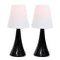 Simple Designs Valencia Mini Touch Table Lamp w/Shades - Set of 2 - image 1