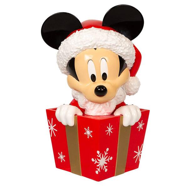 Kurt S. Adler Un-Lit Disney&#40;c&#41; Mickey In Present Tree Topper - image 
