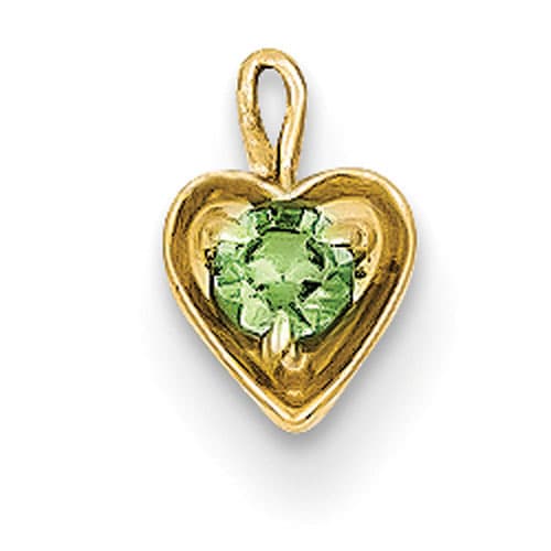 Gemstone Classics&#40;tm&#41; 14kt. Synthetic August Birthstone Charm - image 