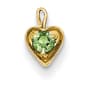 Gemstone Classics&#40;tm&#41; 14kt. Synthetic August Birthstone Charm - image 1
