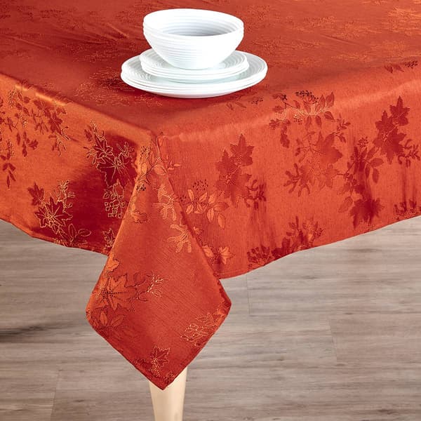 Countryside Leaves Jacquard Tablecloth - image 