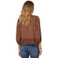 Womens Democracy 3/4 Balloon Sleeve Open Front Crochet Cardigan - image 2
