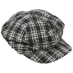 Womens Madd Hatter Plaid News Boy Cabby
