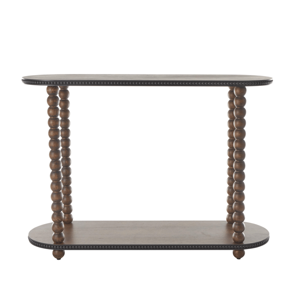 9th & Pike® Traditional Brown Wood Console Table