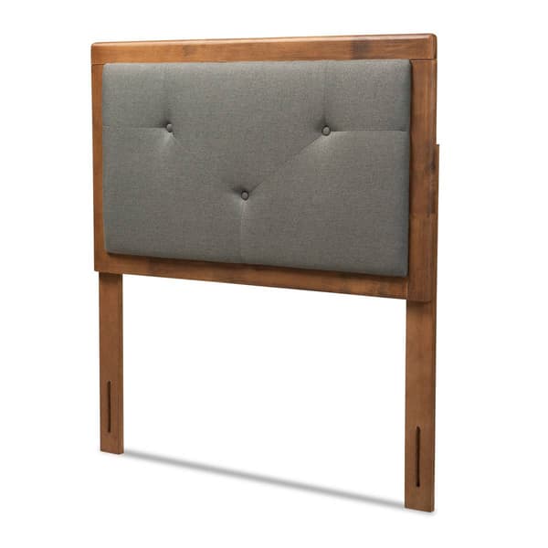 Baxton Studio Abner Modern Fabric & Wood Twin Size Headboard - image 