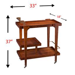Southern Enterprises Martin Zhori Mid-Century Modern Bar Cart
