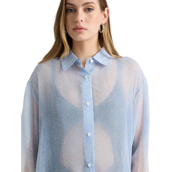 Womens NVLT Oversize Shirt Dress Cover Up