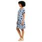 Womens Architect&#174; Short Sleeve Floral A-Line Dress - Peacoat - image 3