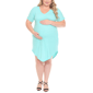 Womens White Mark V-Neck Maternity Swing Dress - image 1