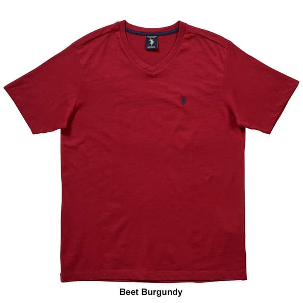 Mens U.S. Polo Assn.&#174; V-Neck Solid Tee