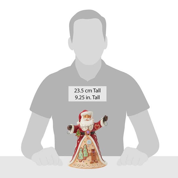 Jim Shore Gingerbread Santa Garland Christmas Figurine