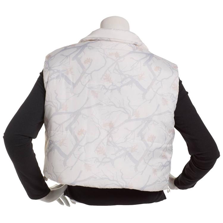Juniors No Comment Reversable Camo to Solid Puffer Vest