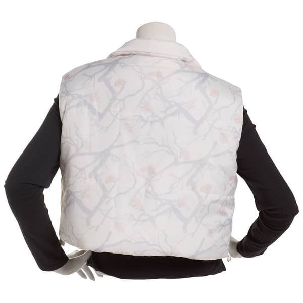 Juniors No Comment Reversable Camo to Solid Puffer Vest
