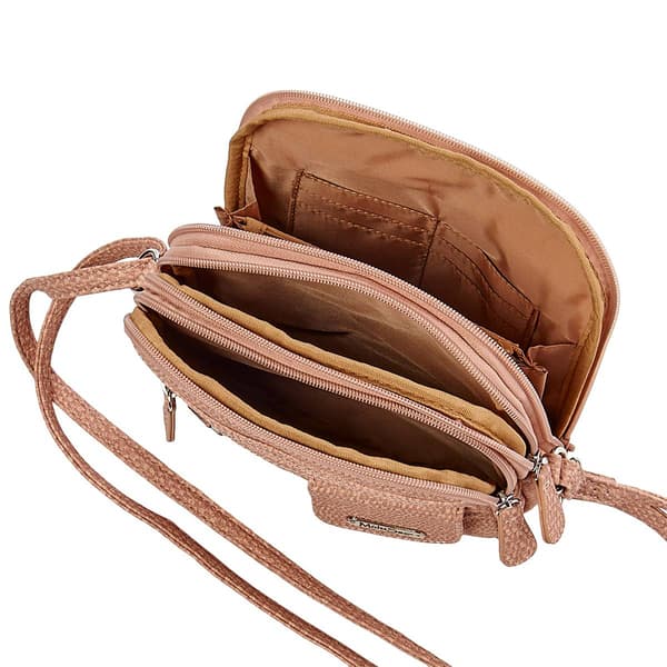 MultiSac N/S Zip Around Crossbody - Pale Rose