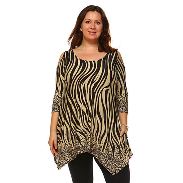 Plus Size White Mark Antonia Tunic - image 