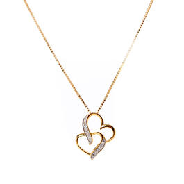 Marsala Diamond Accent Heart Pendant Necklace