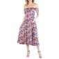 Womens 24/7 Comfort Apparel Maternity Botanical Midi Dress - image 1