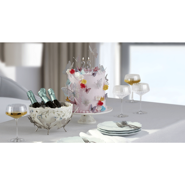 Lenox® Butterfly Meadow® 25th Anniversary Bowl with Stand