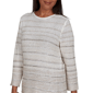Petite Alfred Dunner Regent Street Sequin Stripe Sweater - image 5