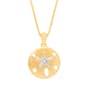 Accents by Gianni Argento Diamond Plated Sand Dollar Pendant - image 1
