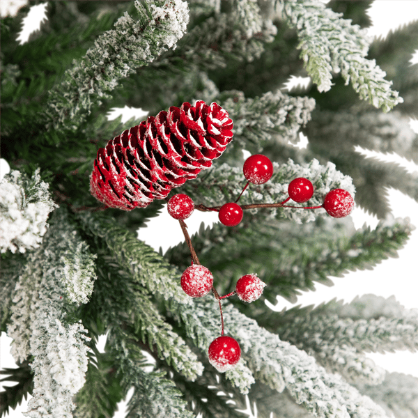 Northlight Real Touch™ 6.5ft. Flocked Grove Fir Christmas Tree