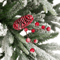 Northlight Real Touch™ 6.5ft. Flocked Grove Fir Christmas Tree - image 5