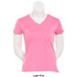Womens Starting Point Straight Hem Short Sleeve V-Neck T-Shirt - image 6