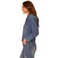 Womens Democracy Long Sleeve Button Up Fray Hem Denim Jacket - image 3