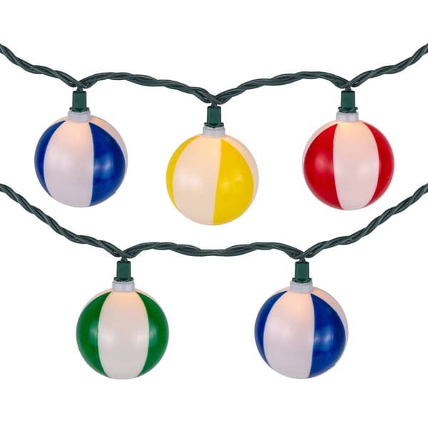 Northlight Seasonal 6ft. Beach Ball Patio Light Set