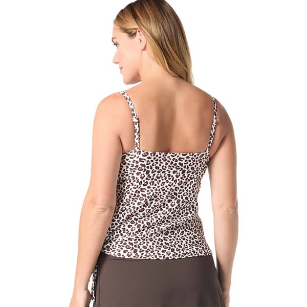 Womens CoCo Reef Summer Cheetah Stella Tankini Swim Top