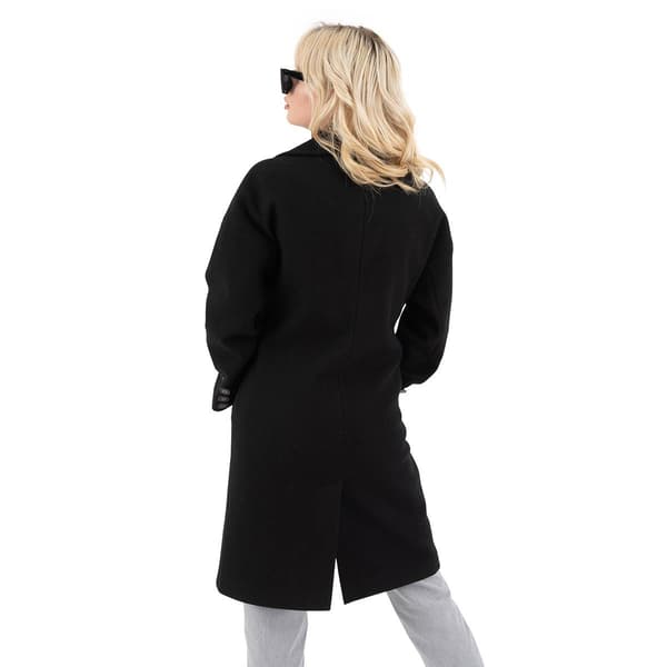 Womens Nine West Single Breasted Faux Wool Walker