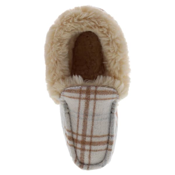 Womens LAMO Sheepskin Aussie Moc Plaid Moccasins