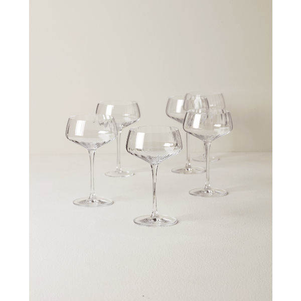 Lenox® Tuscany Classics Angled Optic Coupe Glasses - Set of 6