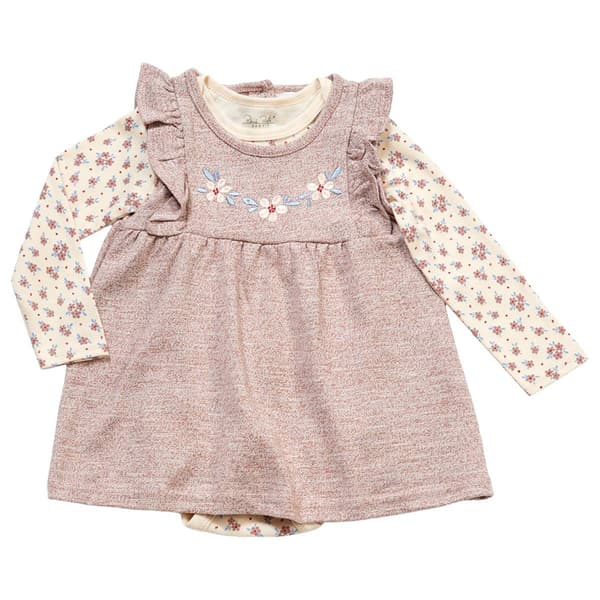 Baby Girl (12-18M) Rene Rofe(R) Marled Terry Jumper & Bodysuit - image 