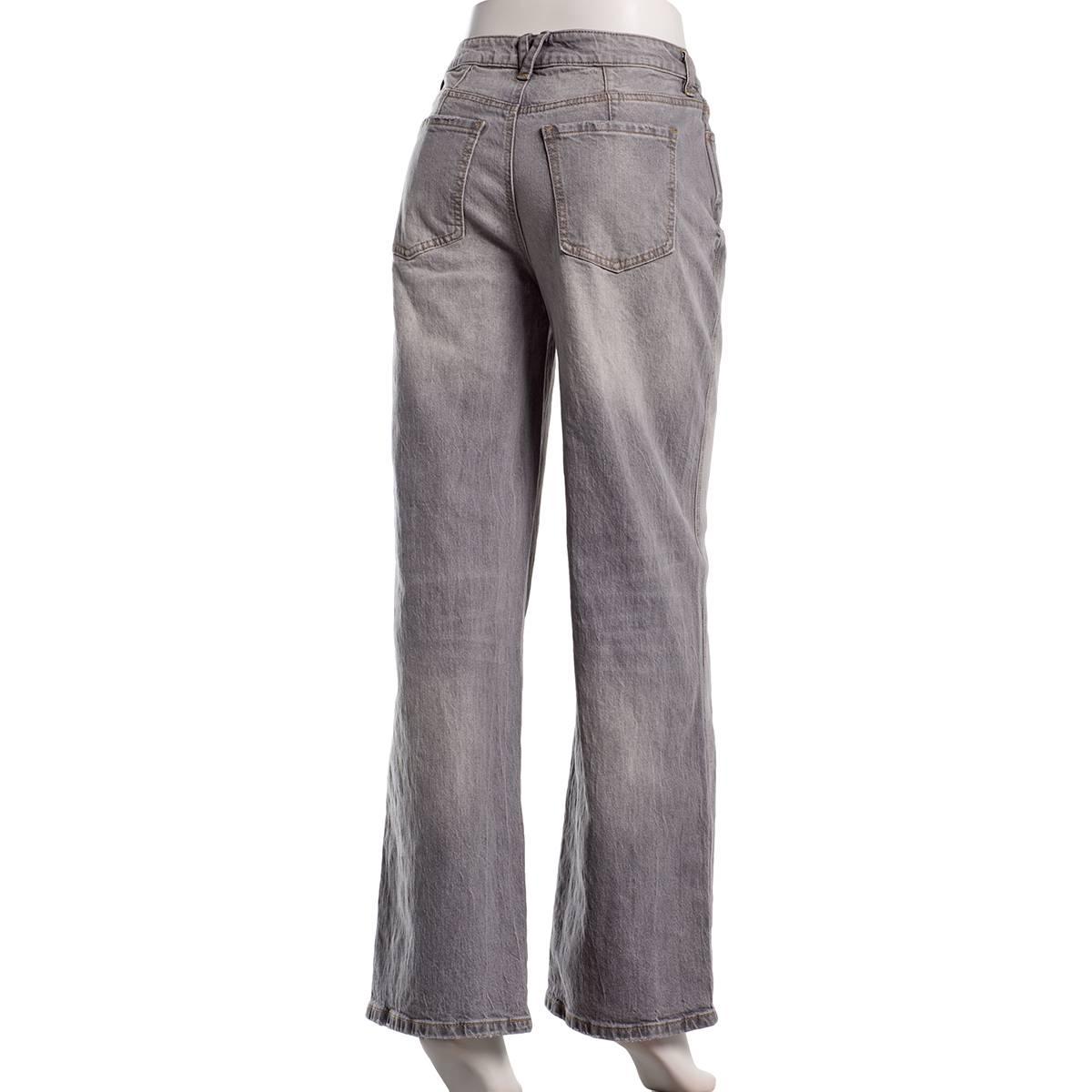 Juniors Celebrity Pink High Rise Baggy Wide Leg Jeans