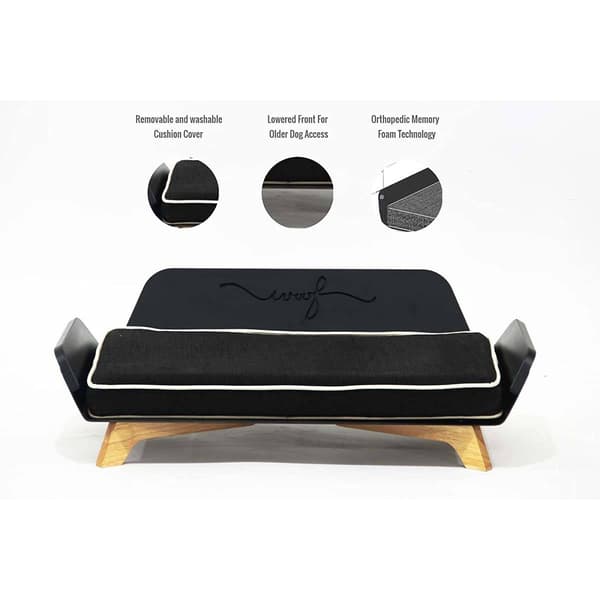 Indipets Voff Mat Black Dog Sofa Bed Boscov's