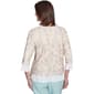 Womens Alfred Dunner Kensington Gardens Floral Lace Blouse - image 2