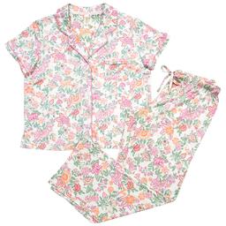 Womens Jessica Simpson Short Sleeve Paisley Long Leg Pajama Set