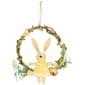 Northlight Seasonal Bunny with Flowers Artificial Easter Wreath - image 1