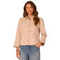 Womens Democracy 3/4 French Cuff Sleeve Button Down Flap Pocket - image 1