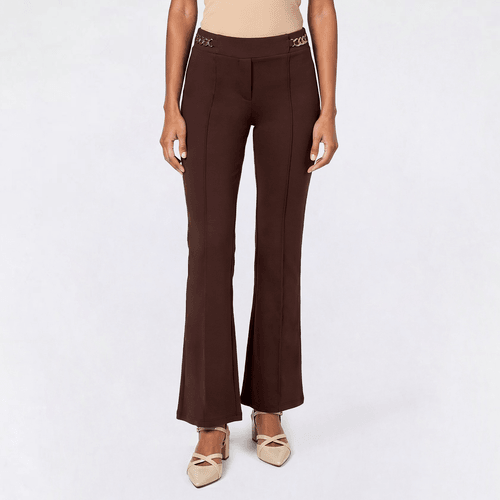 Juniors A. Byer Chain Detail Pleated Trouser Pants