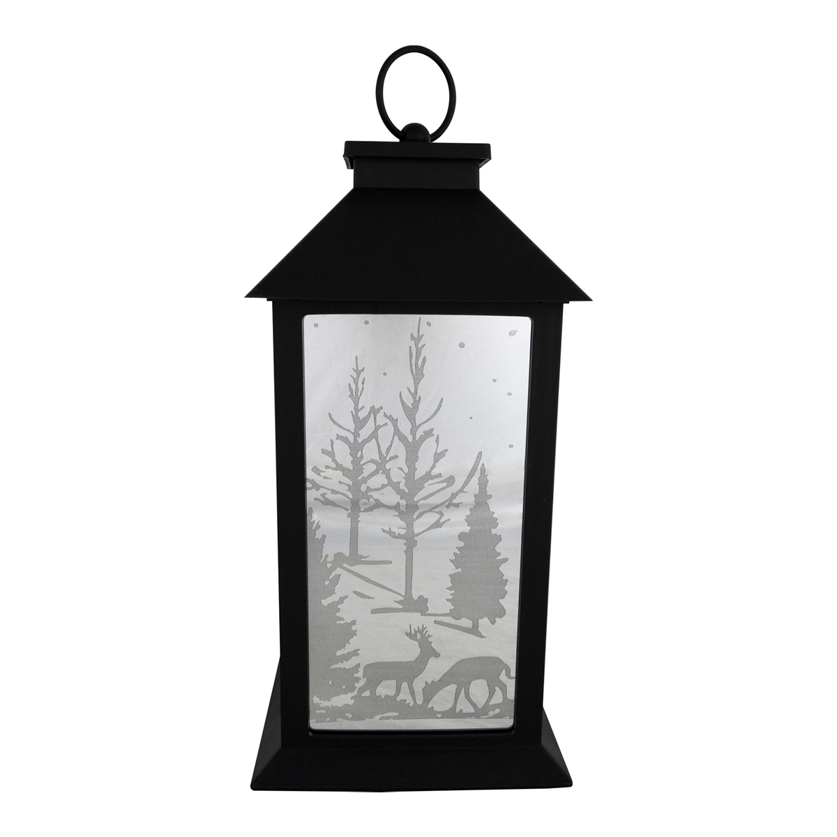 Northlight LED Lighted Deer & Winter Trees Christmas Lantern