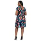 Plus Size 24/7 Comfort Apparel Tulip V-Neck Empire Waist Dress - image 3