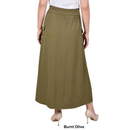 Womens NY Collection Tie Waist Cargo Pocket Airflow Skirt